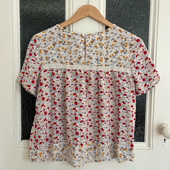 Women’s Blue Tassle Anthropologie Blouse - Picture 2 of 4